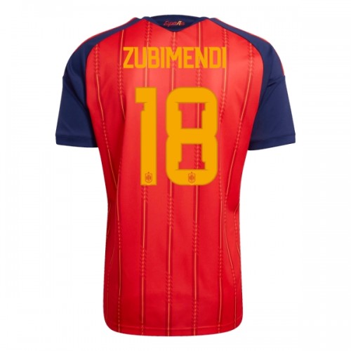 Camisola do Espanha ZUBIMENDI 18 Equipamento Principal Mundial 2026 Camisola do Espanha ZUBIMENDI 18 Equipamento Principal Mundial 2026